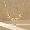 This cross-border fairy butterfly pearl necklace from Europe and America features a unique design for women, exuding a sense of high-end fashion and delicacy. It is a natural collarbone chain Application Scenario